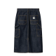CARHARTT W'SINGLE KNEE SKIRT BLUE RINSED