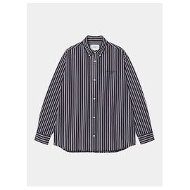 CARHARTT L/S PALANCE SHIRT STRIPE DARK NAVY
