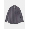 CARHARTT L/S PALANCE SHIRT STRIPE DARK NAVY