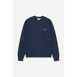 CARHARTT SCRIPT EMBROIDERY SWEAT JUPITER / WHITE