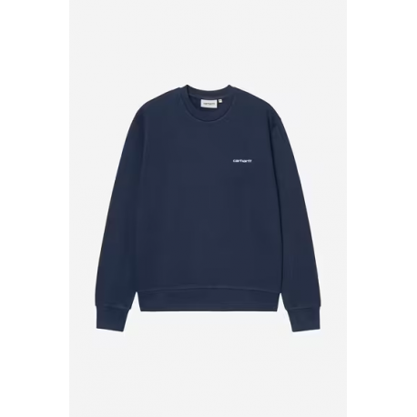CARHARTT SCRIPT EMBROIDERY SWEAT JUPITER / WHITE
