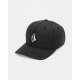 VOLCOM FULL STONE HTHR FLEXFIT HAT CHARCOAL HEATHER 