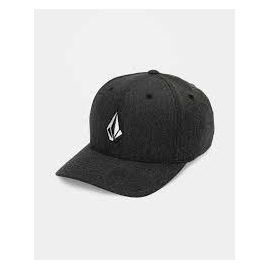 VOLCOM FULL STONE HTHR FLEXFIT HAT CHARCOAL HEATHER 
