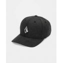 VOLCOM FULL STONE HTHR FLEXFIT HAT CHARCOAL HEATHER