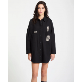 VOLCOM FA VADERETRO DRESS BLACK