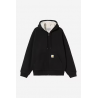 CARHARTT WIP ACTIVE SWEAT JACKET BLACK STONE WASHED