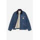 CARHARTT WIP OG DETROIT JACKET BLUE / DARK NAVY STONE WASHED