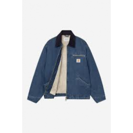 CARHARTT WIP OG DETROIT JACKET BLUE / DARK NAVY STONE WASHED