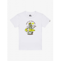 QUIKSILVER ENFANT T-SHIRT EV GONE SURFING WHITE
