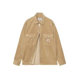 CARHARTT WIP REYNOLD SHIRT JAC LEATHER RINSED