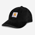 CARHARTT WIP SELBY CANVAS CAP BLACK STONE WASHED