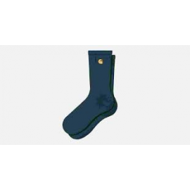 CARHARTT WIP CHASE SOCKS COTTON POLYESTER LAGOON / GOLD