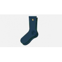 CARHARTT WIP CHASE SOCKS COTTON POLYESTER LAGOON / GOLD