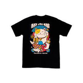 NAO INK TEE-SHIRT MANEKI NEKO BLACK