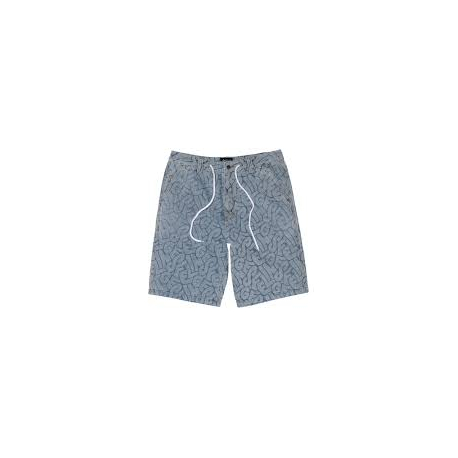 FEELING MARKER SHORTS  BLUE AOP DENIM