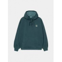 CARHARTT WIP HOODED VISTA SWEAT DEEP LAGOON GARMENT DYED