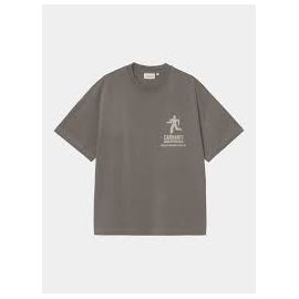 CARHARTT WIP S/S DISTANCE T-SHIRT GRAPHITE STONE DYED