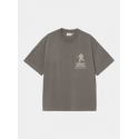 CARHARTT WIP S/S DISTANCE T-SHIRT GRAPHITE STONE DYED