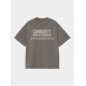 CARHARTT WIP S/S DISTANCE T-SHIRT GRAPHITE STONE DYED