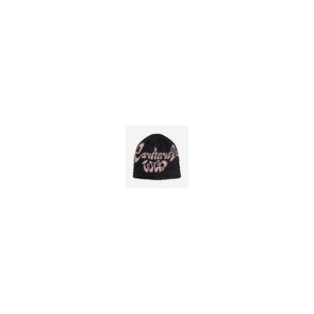 CARHARTT WIP CHEDDA BEANIE BLACK / GLASSY PINK