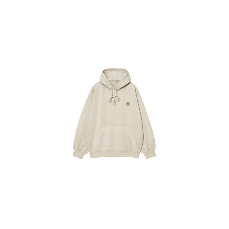CARHARTT WIP HOODED VISTA SWEAT FLEUR DE SEL GARMENT DYED