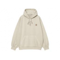 CARHARTT WIP HOODED VISTA SWEAT FLEUR DE SEL GARMENT DYED