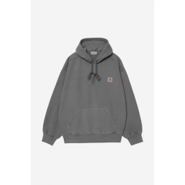 CARHARTT WIP HOODED VISTA SWEAT BLACK GARMENT DYED