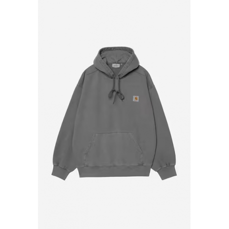 CARHARTT WIP HOODED VISTA SWEAT BLACK GARMENT DYED