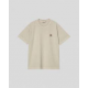 CARHARTT WIP S/S VISTA T-SHIRT FLEUR DE SEL GARMENT DYED