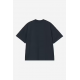 CARHARTT WIP S/S SIGNATURE SCRIPT T-SHIRT DEEP NIGHT / GLASSY PINK