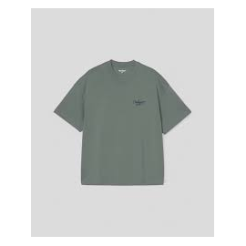 CARHARTT WIP S/S SIGNATURE SCRIPT T-SHIRT SILVER PINE / JUPITER