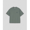 CARHARTT WIP S/S SIGNATURE SCRIPT T-SHIRT SILVER PINE / JUPITER