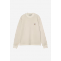 CARHARTT WIP L/S VISTA WAFFLE T-SHIRT FLEUR DE SEL GARMENT DYED