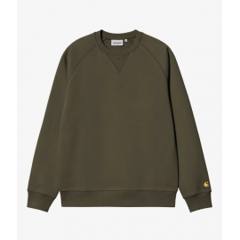 CARHARTT WIP CHASE SWEAT OLIVE / GOLD