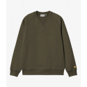 CARHARTT WIP CHASE SWEAT OLIVE / GOLD