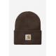 CARHARTT WIP ACRYLIC WATCH HAT 100% ACRYLIC PALISANDER