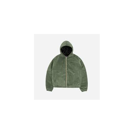 JACKER HOOD CORDUROY JACKET GREEN