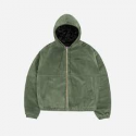 JACKER HOOD CORDUROY JACKET GREEN