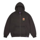 JACKER FEARLESS WASHED HOODIE ZIP BLACK