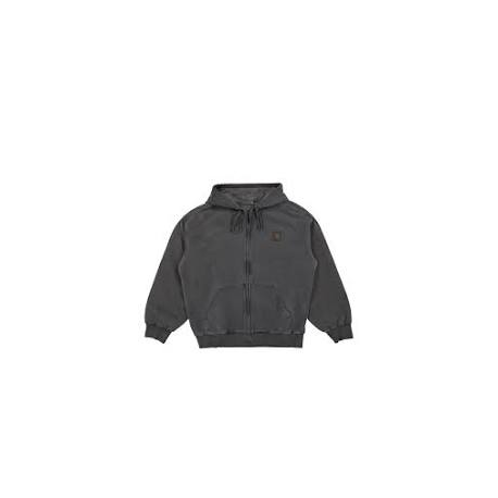 CARHARTT WIP HOODED VISTA SWEAT BLACK GARMENT DYED