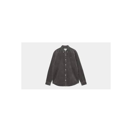 CARHARTT WIP L/S MADISON CORD SHIRT GRAPHITE / GRAPHITE