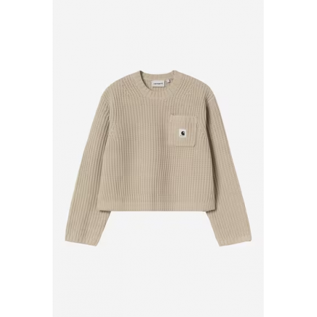 CARHARTT W' MIRA SWEATER FLEUR DE SEL