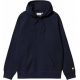 CARHARTT WIP HOODED CHASE SWEAT DARK NAVY / GOLD