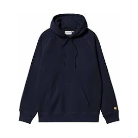 CARHARTT WIP HOODED CHASE SWEAT DARK NAVY / GOLD