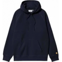 CARHARTT WIP HOODED CHASE SWEAT DARK NAVY / GOLD