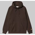 CARHARTT WIP HOODED CHASE SWEAT TABACCO  / GOLD