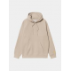 CARHARTT WIP HOODED CHASE SWEAT FLEUR DE SEL / GOLD