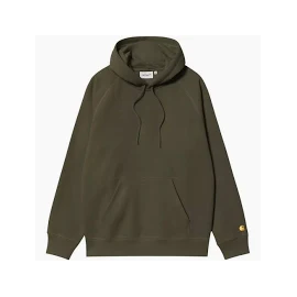 CARHARTT WIP HOODED CHASE SWEAT OLIVE / GOLD