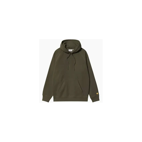 CARHARTT WIP HOODED CHASE SWEAT OLIVE / GOLD