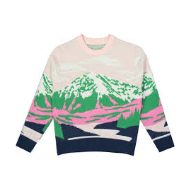 PICTURE WAK KNIT CLOUDY LANDSCAPE WOMEN